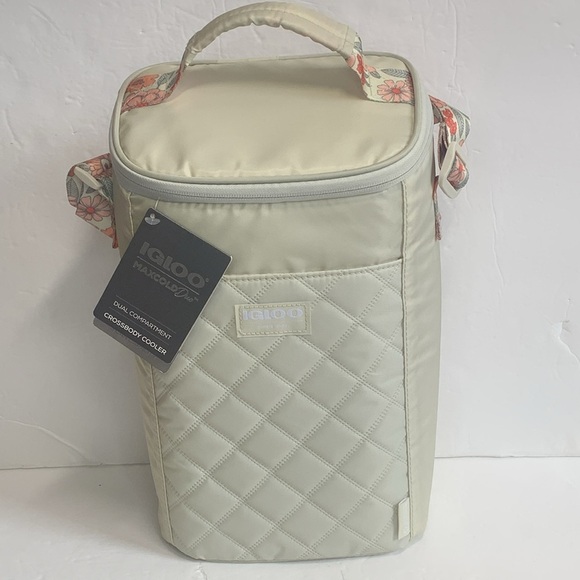 Igloo Wine Bottle Carrier Cooler Bag Insulated Crossbody NWT - Picture 3 of 12